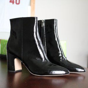 Sam Edelman Black Leather Heeled Boots/Booties